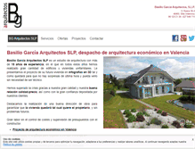 Tablet Screenshot of bgarquitectos.es